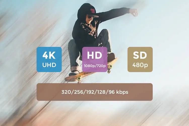 Download Videos in high-quality audio and video